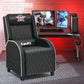 Massage Gaming Recliner Chair with Headrest and Adjustable Backrest