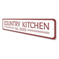 Country Kitchen Year Sign