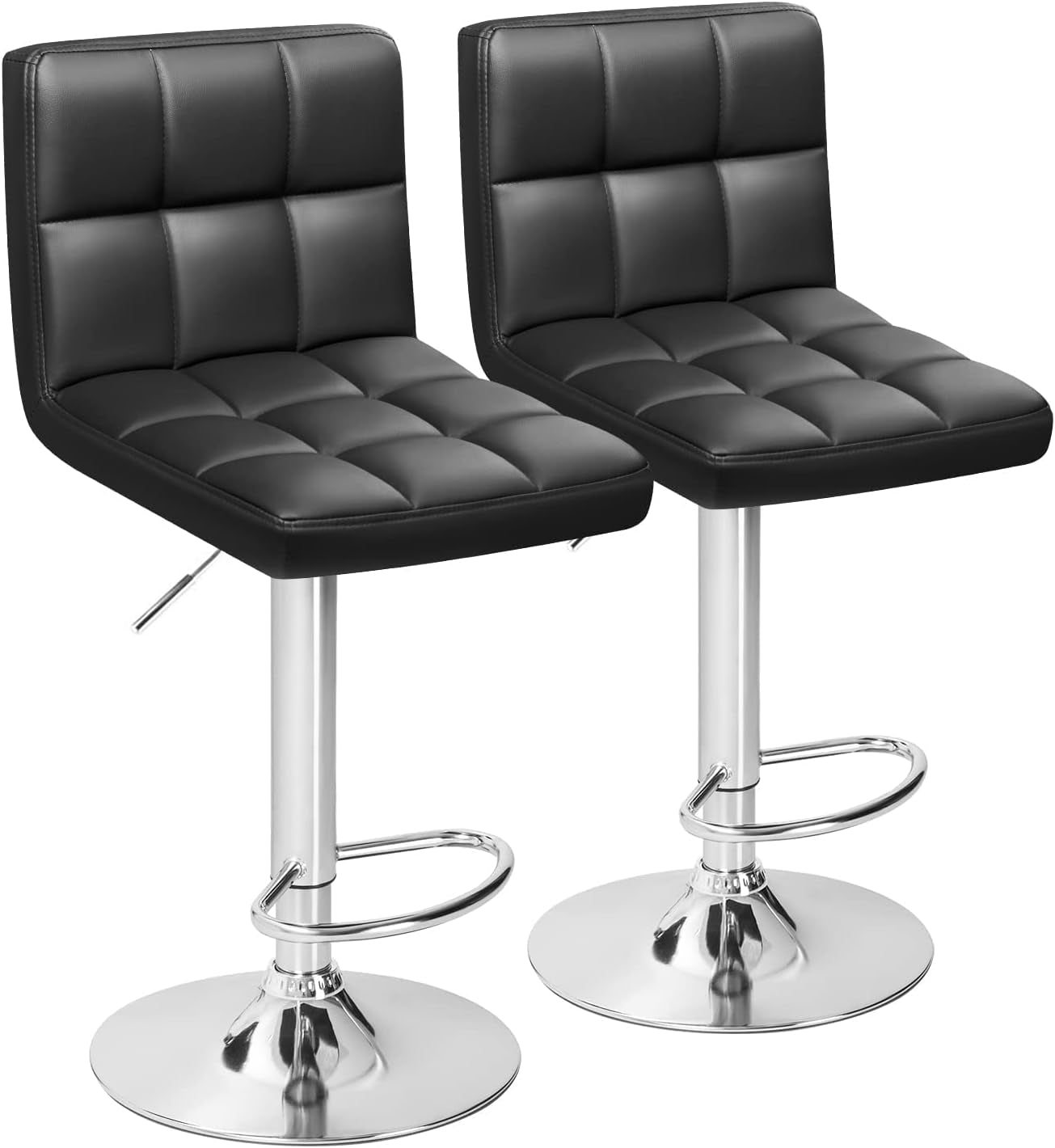 Bar Stools Modern Pu Leather Swivel Adjustable Hydraulic Bar Stool