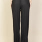 Pleated Stretch Black M