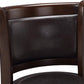 Augusta Bar Height Swivel Stool, 29-Inch, Cappuccino with Dark Brown