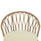 Outdoor Leisure Set, 2 Rattan Single Chairs with A Glass Round Table,