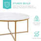 Round Coffee Table, Modern Boho Home Décor