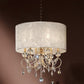 Stunning Brass Gold Finish Ceiling Lamp with Crystal Accents