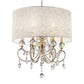 Stunning Brass Gold Finish Ceiling Lamp with Crystal Accents