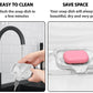 Marble Silicone Soap Dish Tray Self Draining Soap Holder for Bar Soap