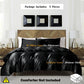 Luxurious Satin 3Piece Duvet Cover Set  Solid Color
