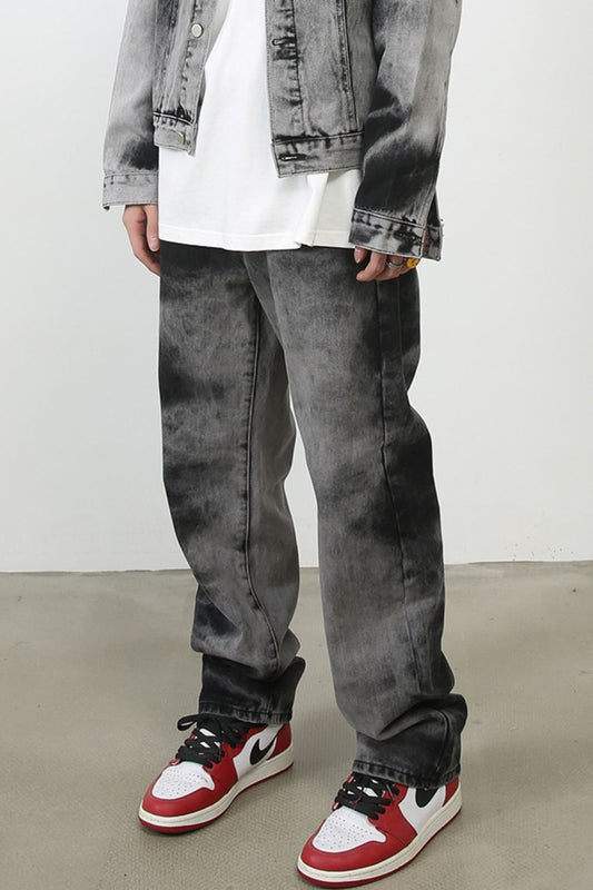Men's Tie Dye Baggy Jeans with Pockets – Trendy Streetwear | Walbiz