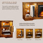 58 Inches Fireplace TV Stand for Tvs up to 65 Inches Console with 18''