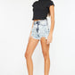 Kancan Full Size Distressed High Waist Denim Shorts