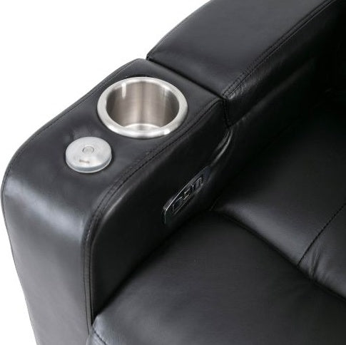 Premium Power Recliner With Storage Arms, Cupholders, Swivel Tray Tabl
