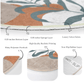 Abstract Circle Carpet, Abstract Round Rug, Minimalist Decorative Area