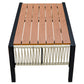 Multi-person Outdoor Iron Sofa Set with A table, Rattan Decoration,