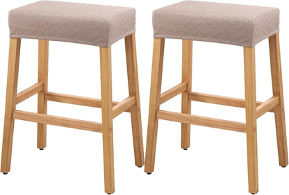 Stool Covers Rectangle - 2 Pack Stretch Waterproof Saddle Seat Cover