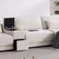 124'' Modular Sectional Sofa with Storage Console and Movable