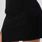 High-Waisted Zip-Front Mini Skirt