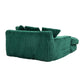 Corduroy lazy sofa With 3 back pillows,Comfy Sofa- Deep Seat Couch for