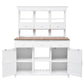 65.7'' H Tall Garden Potting Bench Table with Hutch,Patio Storage