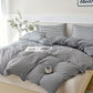 Plaid Quilt Cover 3Piece Bedding Set