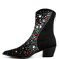 Starlit Multi Color Stones Embellished Boots