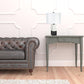 21" Black and White Marble Table Lamp With White Drum Shade