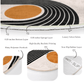 Living Room Round Rug, Abstract Circle Carpet, Anti Slip Floor Carpet,