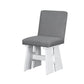 Modern 7-Piece Dining Table Set with 6 Upholstered Dining Chairs, Dark