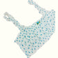 Blue French Romantic pointelle cotton made matching bralette set