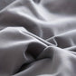 Dark Grey Microfiber Duvet Cover Set with Zipper