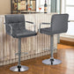 Bar Stools, Adjustable PU Leather Swivel Barstools, Modern Counter