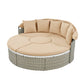 Patio Furniture Round Outdoor Sectional Sofa Set Rattan Daybed