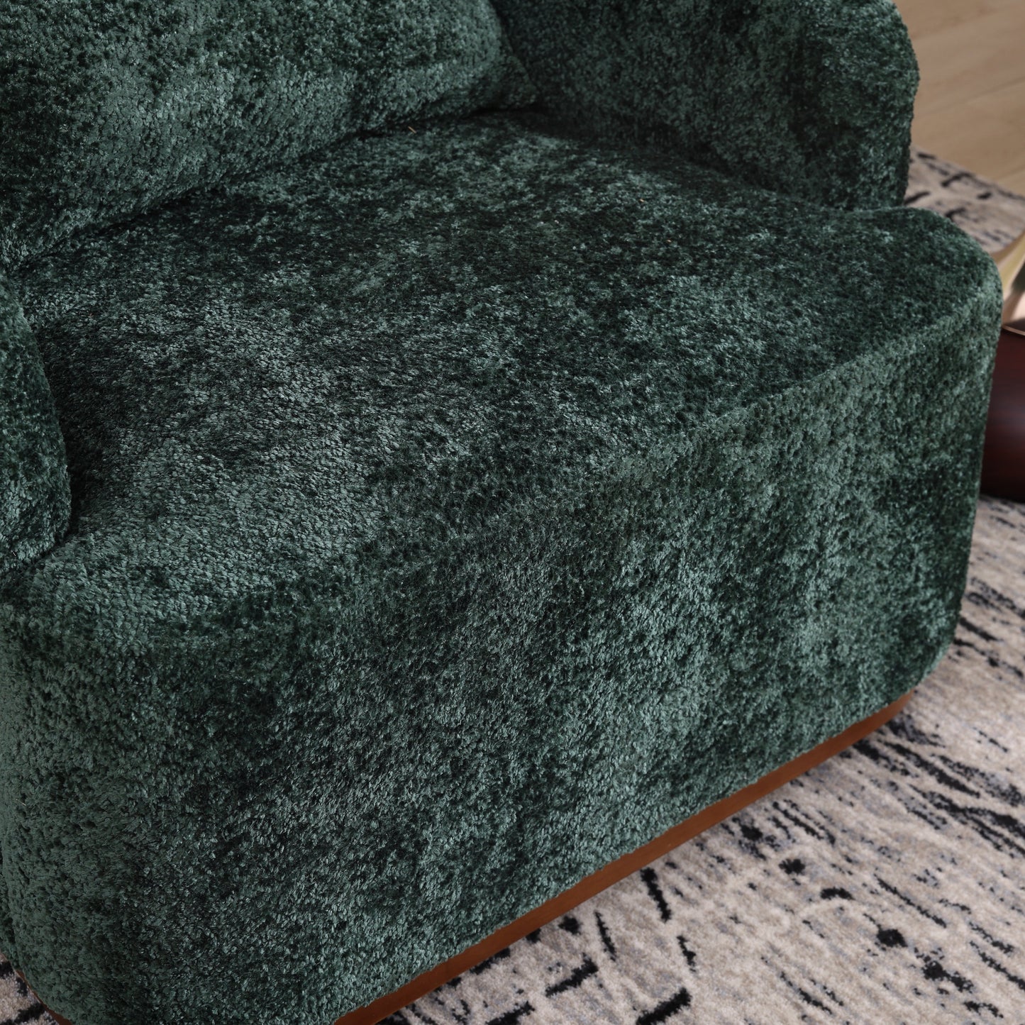 Swivel Barrel Chair, Comfy Round Accent Sofa Chair for Living Room,