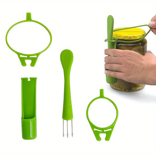 Dual Set of Plastic Pickle Forks for Pickle Lovers