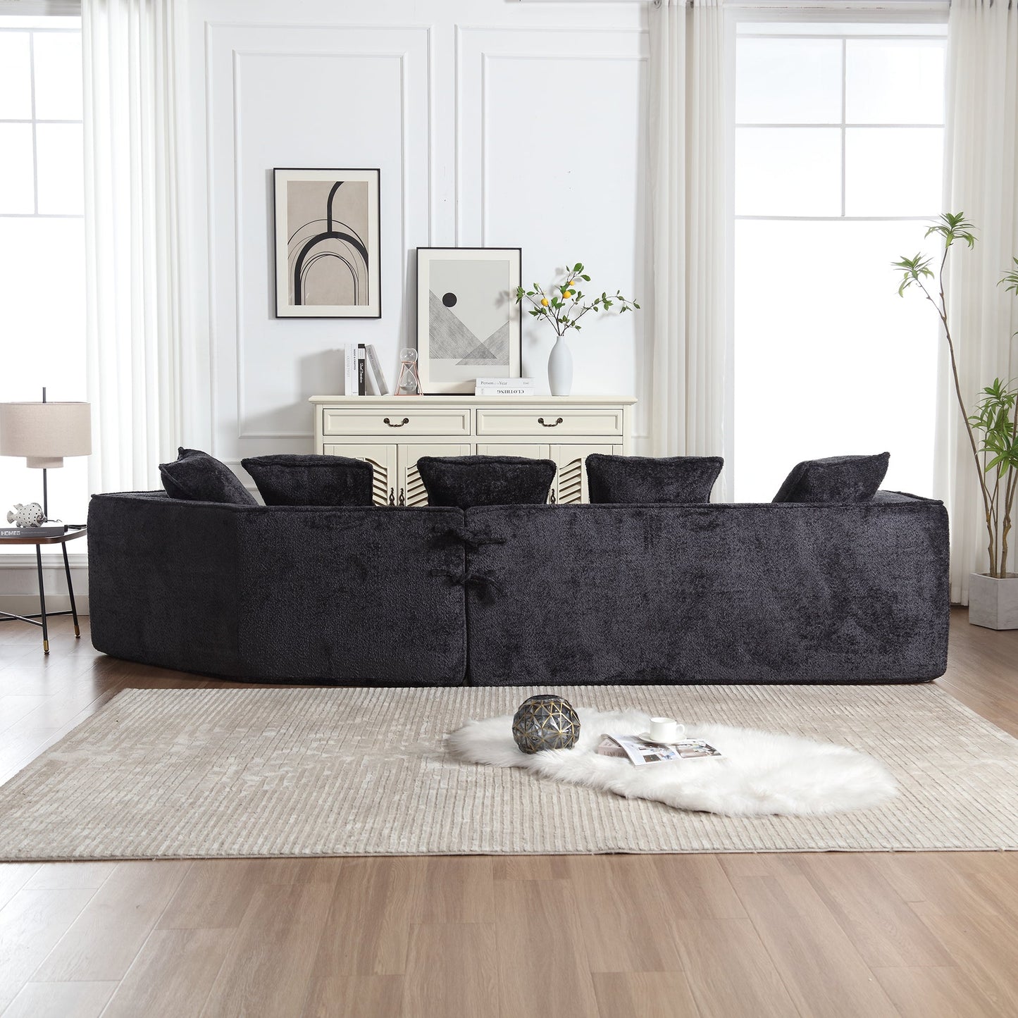 Boucle Sofa 3 Seater for Living Room Oversized Comfy Sofa unique