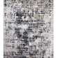 7' X 10' Beige Gray and White Abstract Area Rug