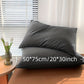 Set of 2 Brushed Solid Pillow Covers No Inserts