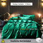 Luxurious Satin 3Piece Duvet Cover Set  Solid Color