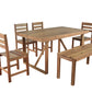 High-quality Acacia Wood Outdoor Table and Chair Set, Suitable for
