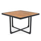 9-Pieces Acacia Wood Patio Dining Set, Space Saving Outdoor Patio Set,