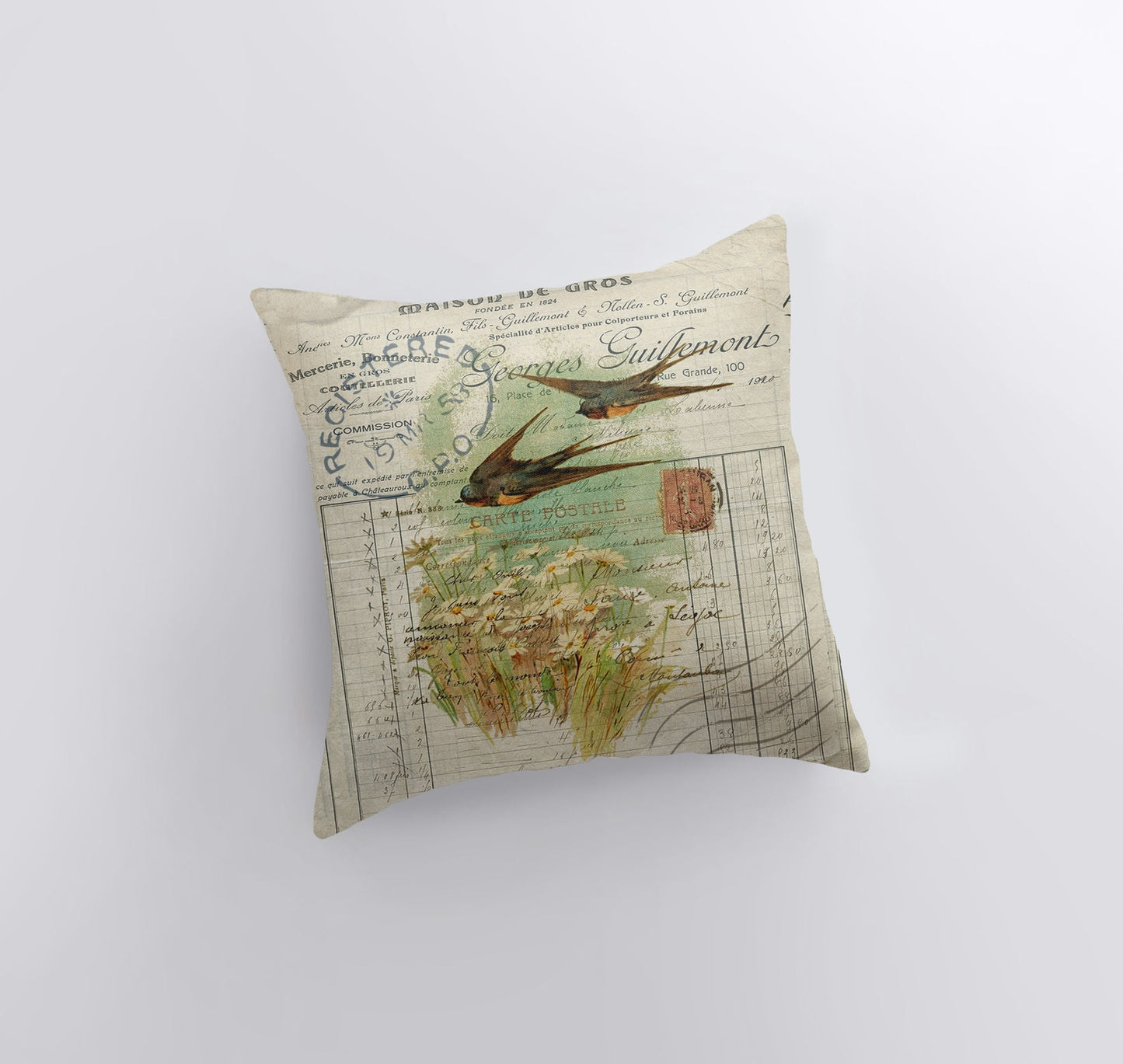 Birds | Pillow Cover | Bird Nest | Pillow | Farmhouse Decor | Home