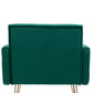 Velvet Armchair Single Sofa Modern Tufted Upholstered Side Reading