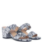 Doodle Animal Print Block Heel Sandals