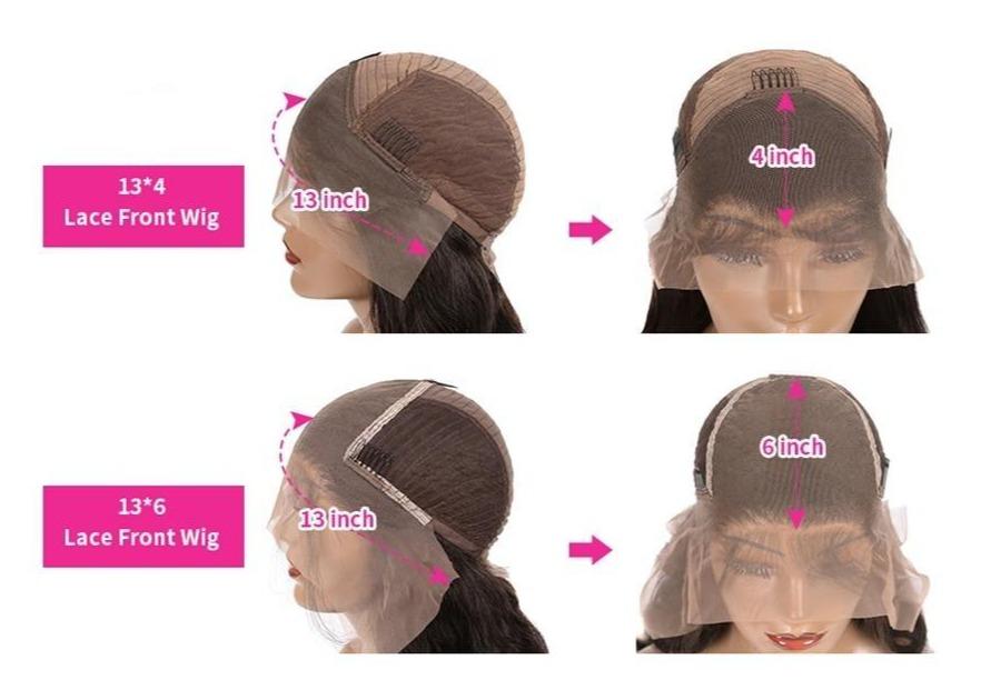 13x4 HD Transparent Lace Frontal Kinky Curly Human Hair Wigs 200% Dens - Walbiz.com