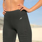 Athletique Low-Waisted Ribbed Leggings with Hidden Pocket and Mesh