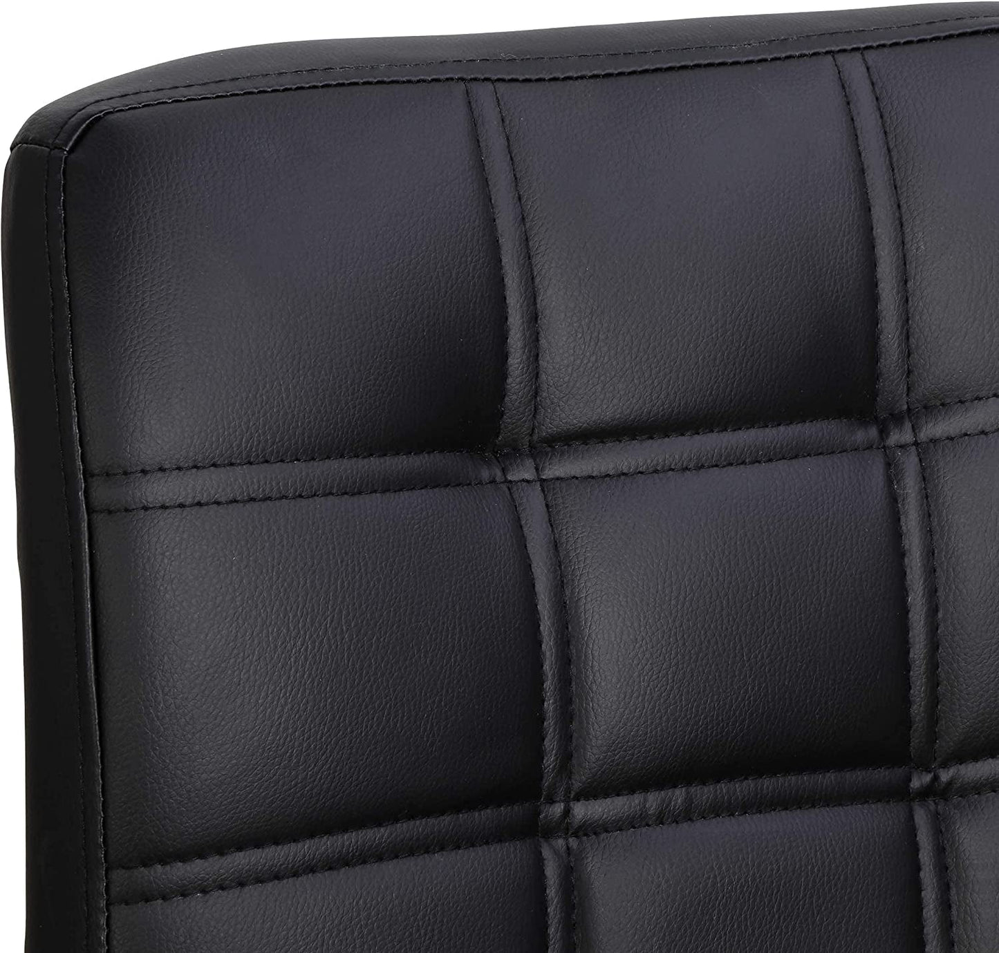 Set of 4 Adjustable Swivel Barstools, Modern PU Leather Kitchen