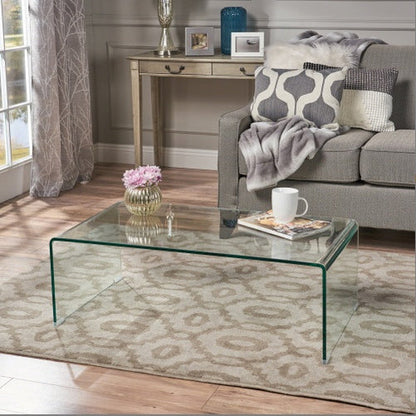 COFFEE TABLE 12MM TEMPERED BENT GLASS