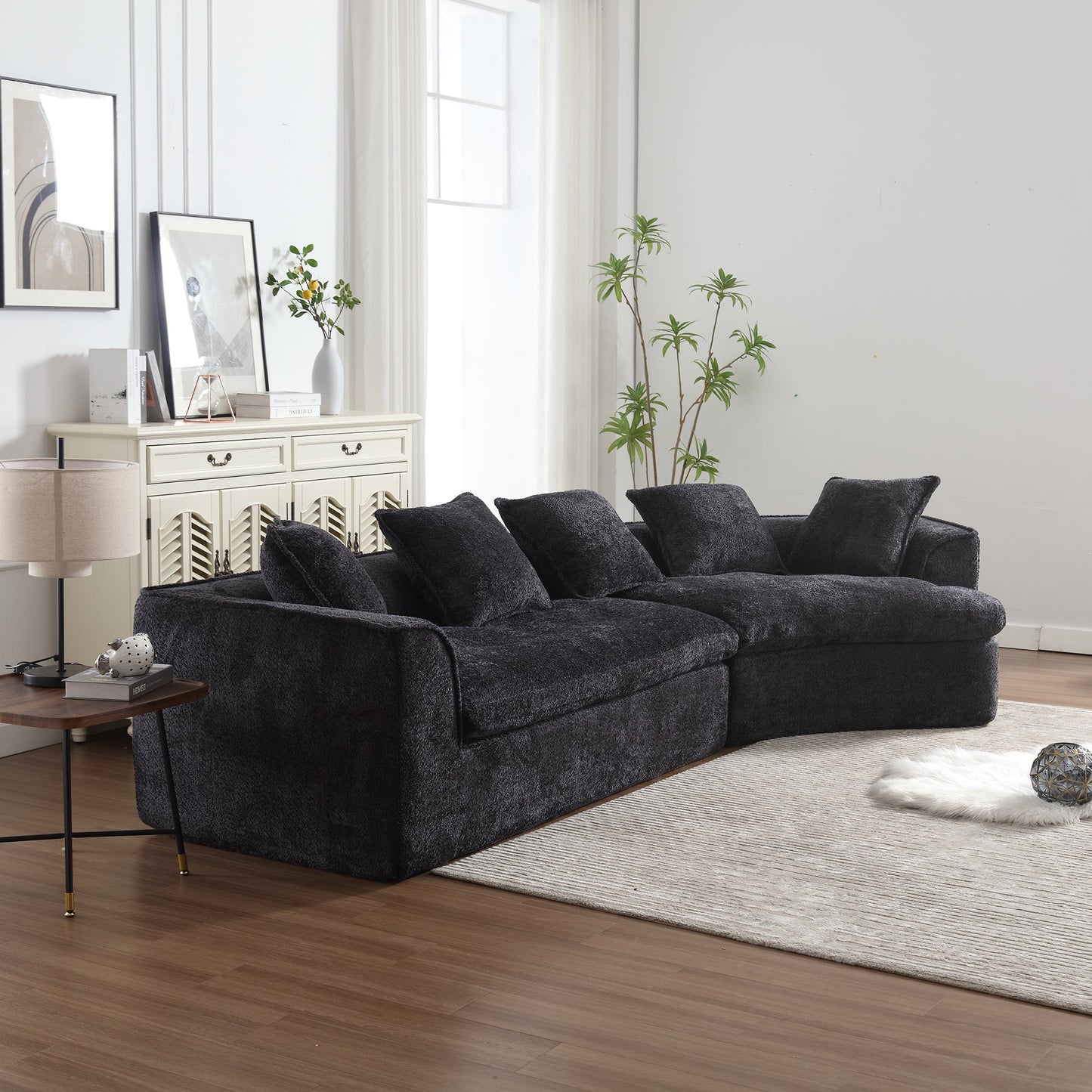Boucle Sofa 3 Seater for Living Room Oversized Comfy Sofa unique