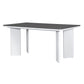 Modern 7-Piece Dining Table Set with 6 Upholstered Dining Chairs, Dark