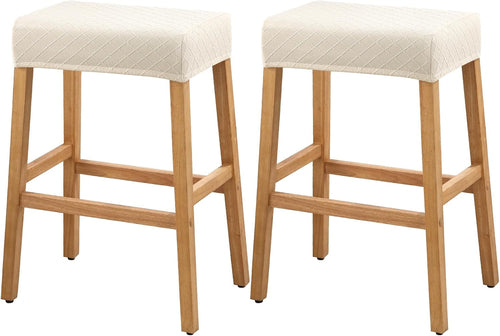 Stool Covers Rectangle - 2 Pack Stretch Waterproof Saddle Seat Cover