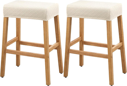 Stool Covers Rectangle - 2 Pack Stretch Waterproof Saddle Seat Cover